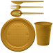 Economical Disposable TableWare Golden